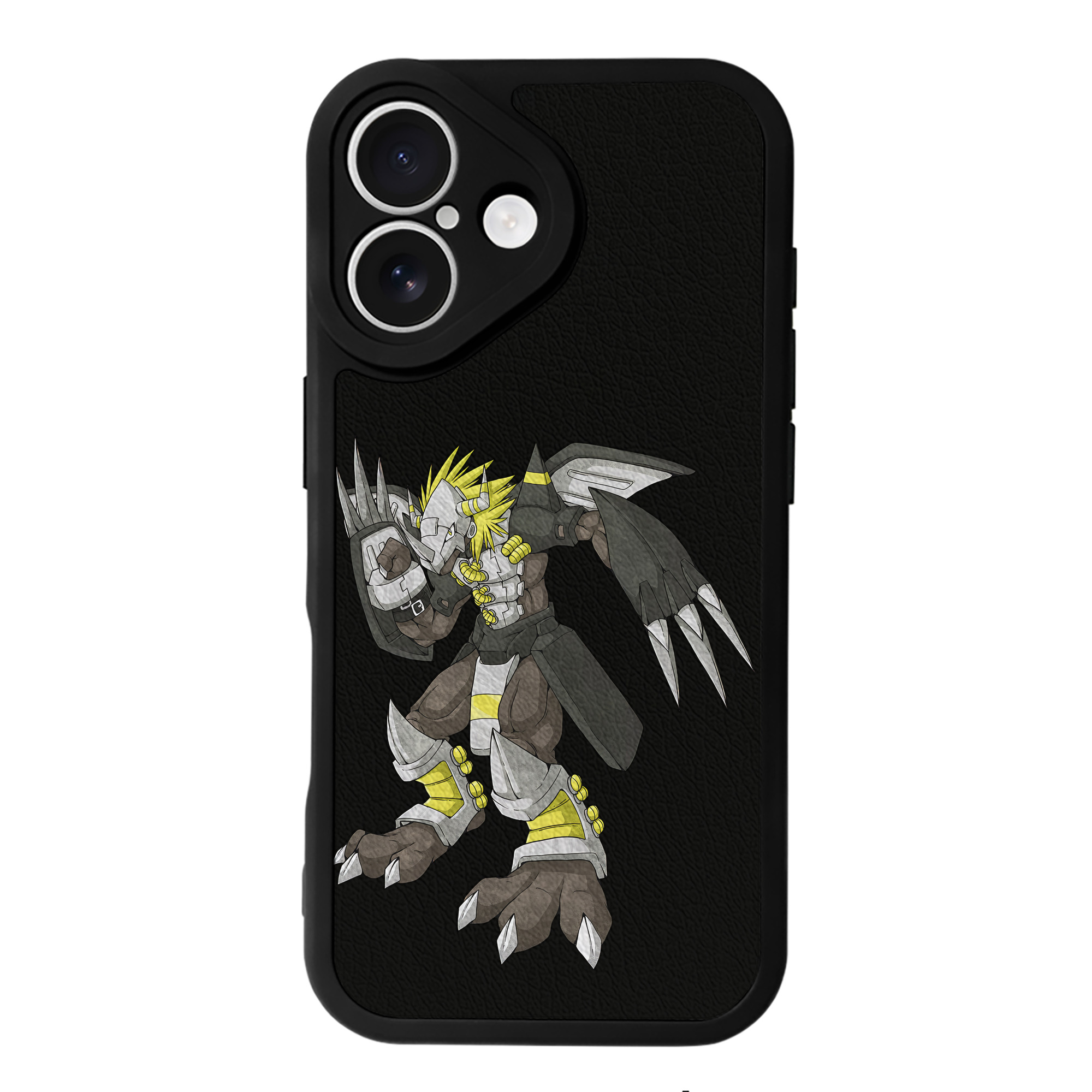 （画像用） Digimon デジタルモンスター/デジモン 【iPhone 16シリーズ対応】シリコンスマホケース（レザー調） 材質：シリコン